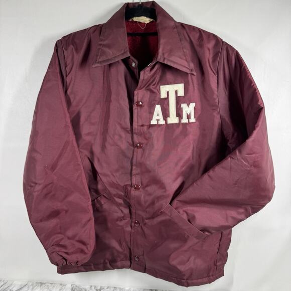 Vintage 1960's Gem Sportswear Texas A&M ATM Aggies Mens Small Jacket Throwback - Picture 1 of 8